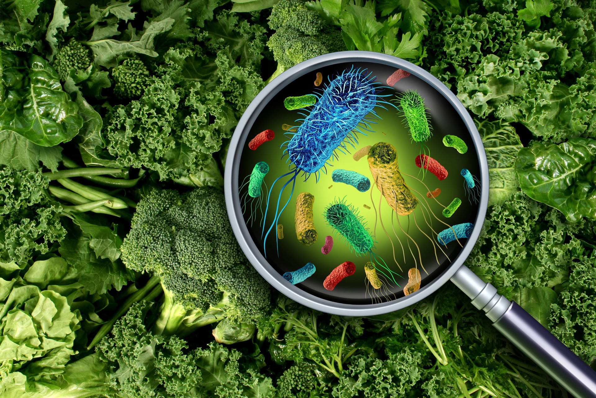 Bacteria And Germs On Vegetables